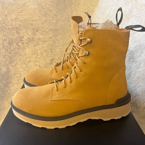 NWT Sorel Hi-Line Platform Combat Boot - Picture 1 of 14